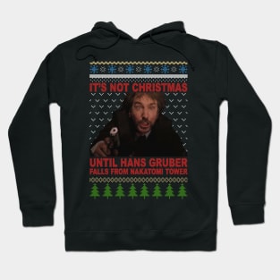 Hans Gruber Ugly Christmas Sweater Hoodie